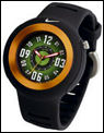 Nike Junior Range Canyon Black & Green Analogue Watch