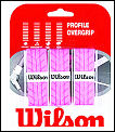 Wilson Profile Overgrips pink (1 pack/3 grips)