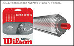 Wilson Super Spin 16 tennis strings (1 set)