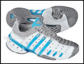 Adidas Womens Barricade 4 White/Blue/Silver Tennis Shoes (rrp �85)