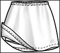 Adidas Synergy Skirt 2 White (rrp 23.99)