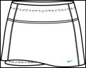 Nike Power O UK Skirt White