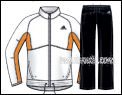Adidas Womens Comp Tracksuit White/Black/orange 07/07