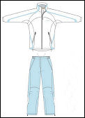 Head Womens Competition Tracksuit White/Blue (rrp �70)