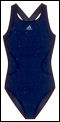 Adidas Womens Swimming Solid Suit Blue