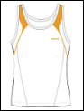 Head Womens Tank White/Sun Orange (rrp �30)