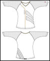 Babolat Womens 3/4 Sleeve Top White/Yellow 07 (rrp �24.99)