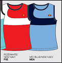 Ellesse Womens Salvador Vest Red/White/New Navy 06 (rrp �30)