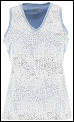 Ellesse Womens Noue Print Vest Blue/White 07 (rrp �30)