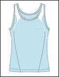 Head Womens Competition Tank Blue/White (rrp �30)