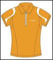 Head Womens Zip Polo Sun Orange (rrp �35)