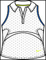 Nike Women's Control Sleeveless Top White/Blue (rrp �28)
