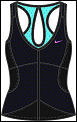 Nike Womens Control Athlete Tank Navy/aqua 07