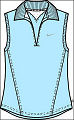 Nike Women's Pique Polo Sleeveless Light Blue (rrp �25)