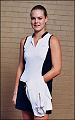 Roscoes collar Top - wht/black (rrp=�30)