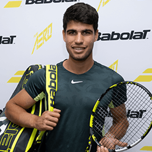Carlos Alcaraz endorses the Babolat Pure Aero 98 Tennis Racket Alcaraz [Frame Only] (2023)