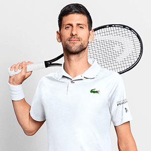 Novak Djokovic endorses the Head Pro X 6 Racket Bag - Corduroy White