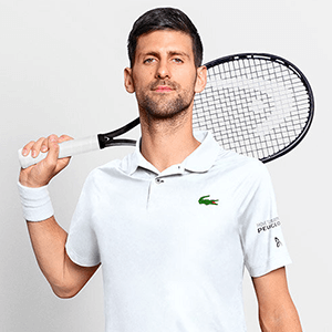 Novak Djokovic endorses the Head Graphene 360+ Speed Pro Tennis Racket - Black [Frame Only]