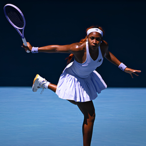 Cori Gauff endorses the HEAD Coco 21 Inch Junior Aluminium Tennis Racket - Teal (2024)
