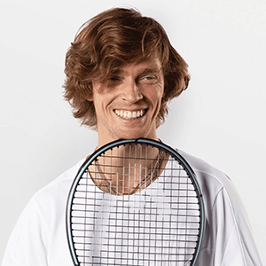 Andrey Rublev endorses the Head Gravity Tour Tennis Racket (2023)