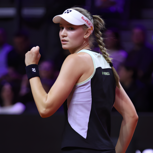 Elena Rybakina endorses the Yonex VCore 98 Tour Tennis Racket (2026) [Frame Only]