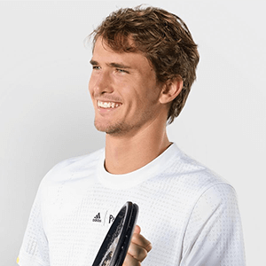 Alexander Zverev endorses the Adidas Mens Roland Garros Climachill Tennis Tee - Chalk Coral