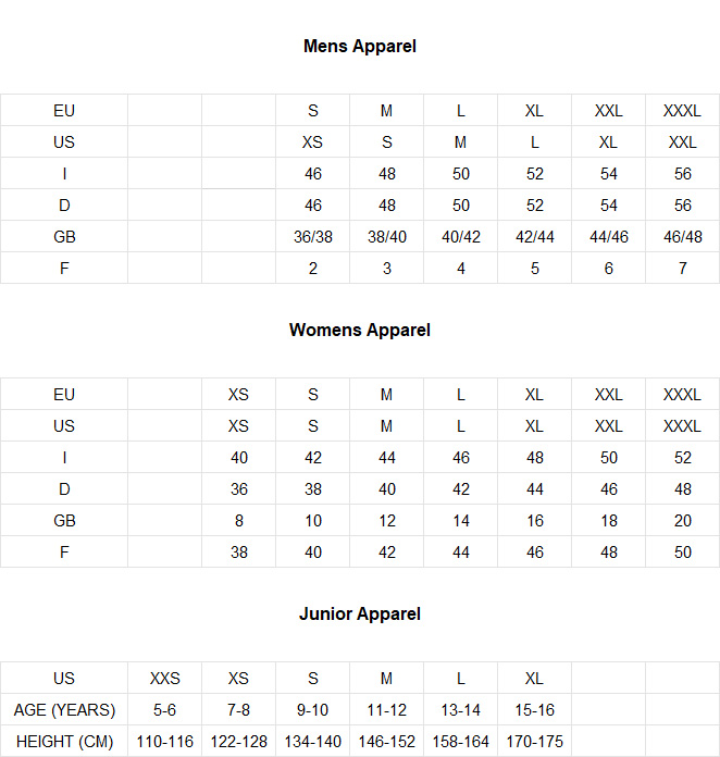 Lotto Mens Shoes Size Chart