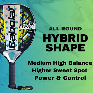 Hybrid Shape Padel Rackets - All Round
