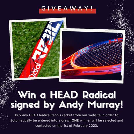 Win a 2018 Head Radical signed by Andy Murray