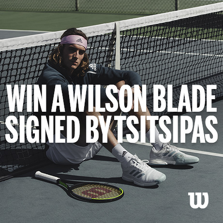 Win a Wilson Blade signed by Tsitsipas