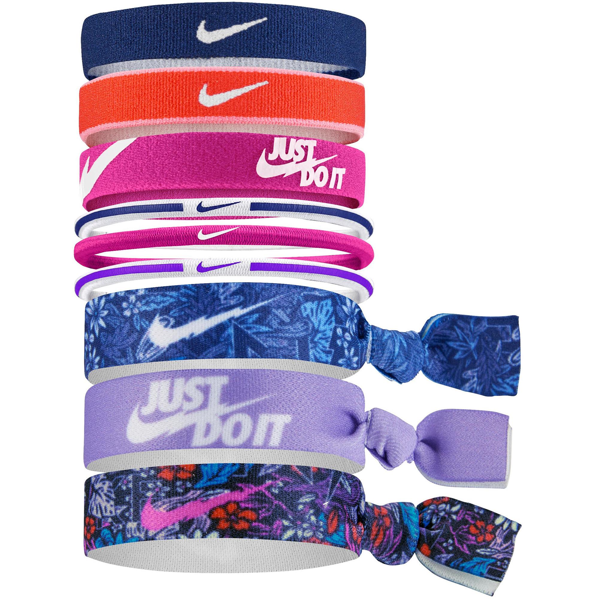 Nike Kids Ponytail Holders (Pack of 9) - Multi-coloured - Tennisnuts.com