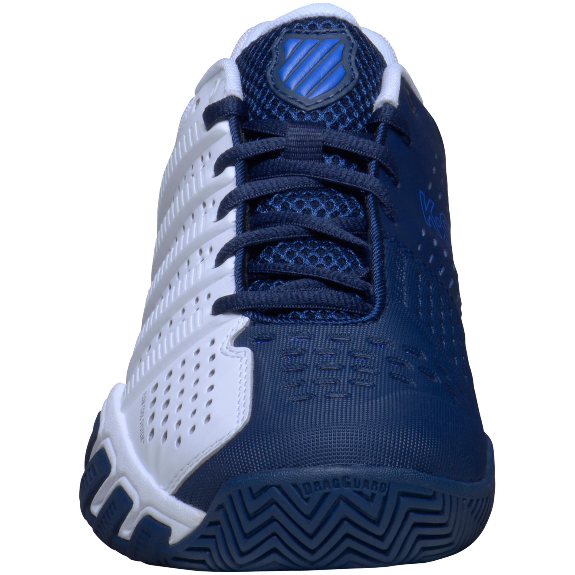 KSwiss Mens BigShot Light 2.5 Tennis Shoes White/Blue KSwiss Mens BigShot Light 2.5 Tennis Shoes White/Blue