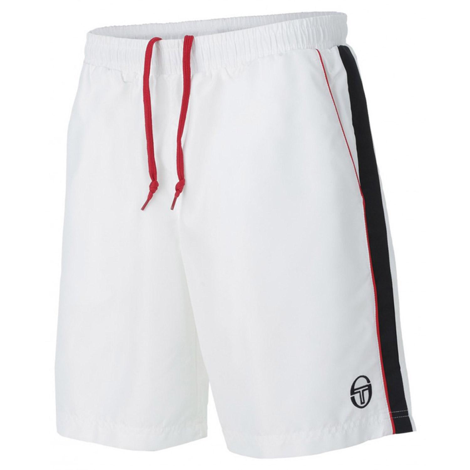 Sergio Tacchini Boys Set Tennis Shorts - White - Tennisnuts.com