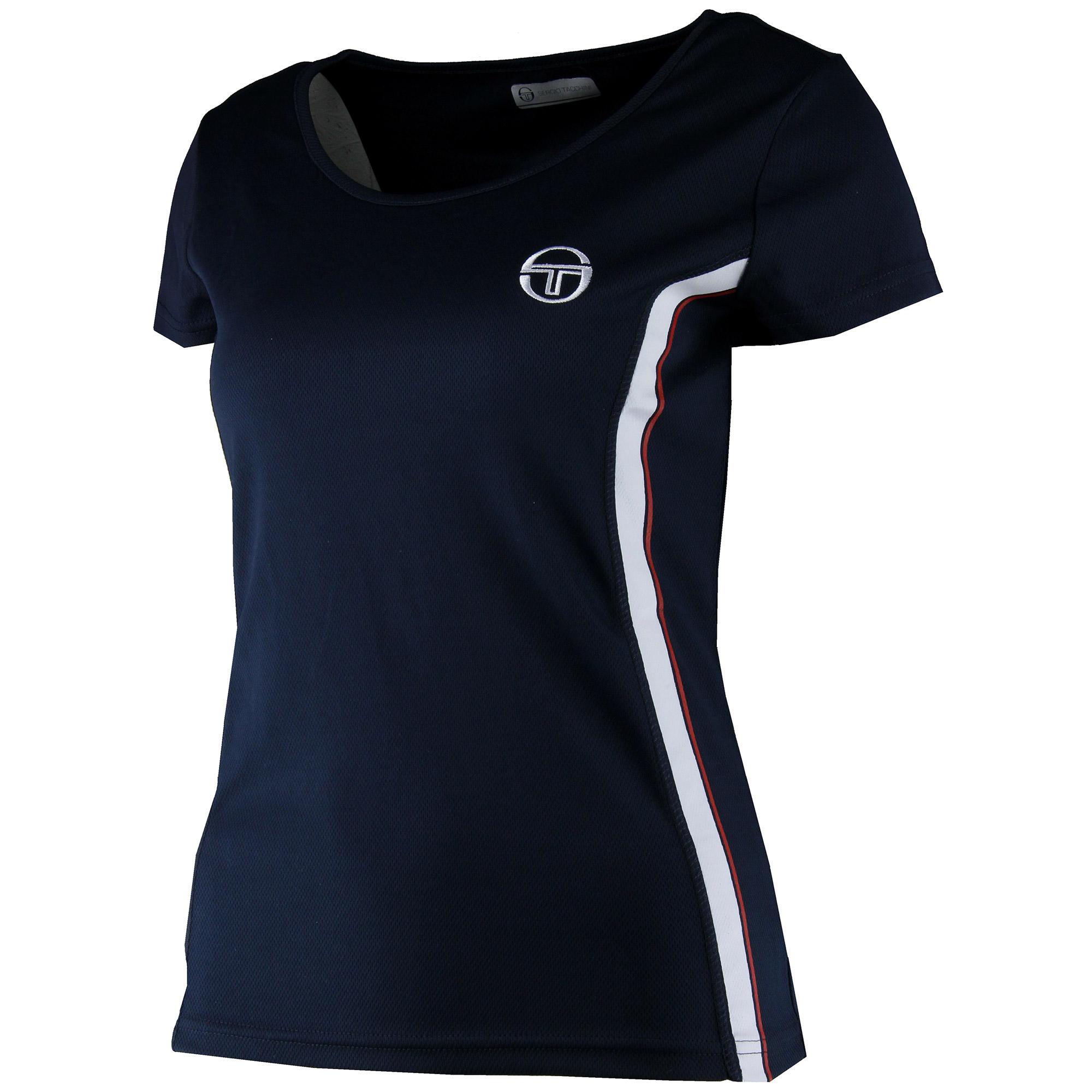 Sergio Tacchini Womens Game Tennis Tee Navy