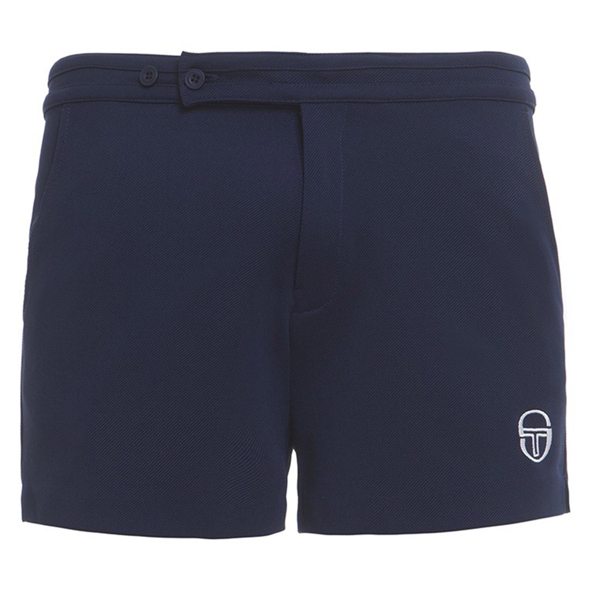 Sergio Tacchini Mens Classic Archivio Tennis Shorts Navy