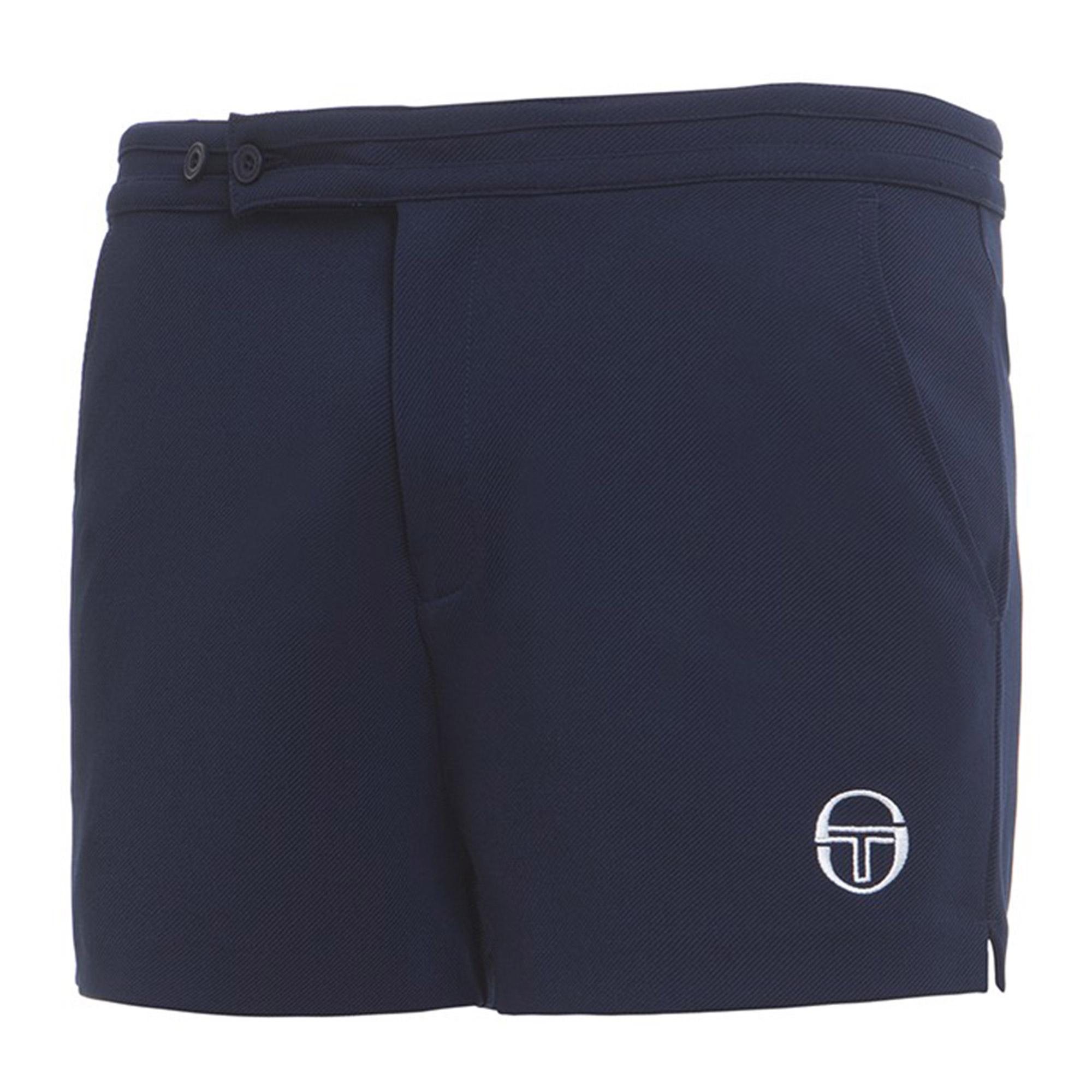 Sergio Tacchini Mens Classic Archivio Tennis Shorts Navy