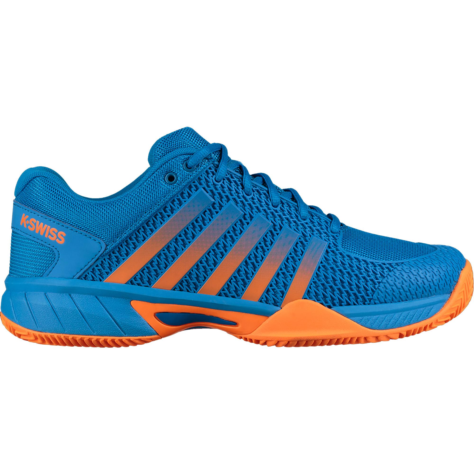 K-Swiss Mens Express Light HB Tennis Shoes - Brilliant Blue/Neon Orange ...