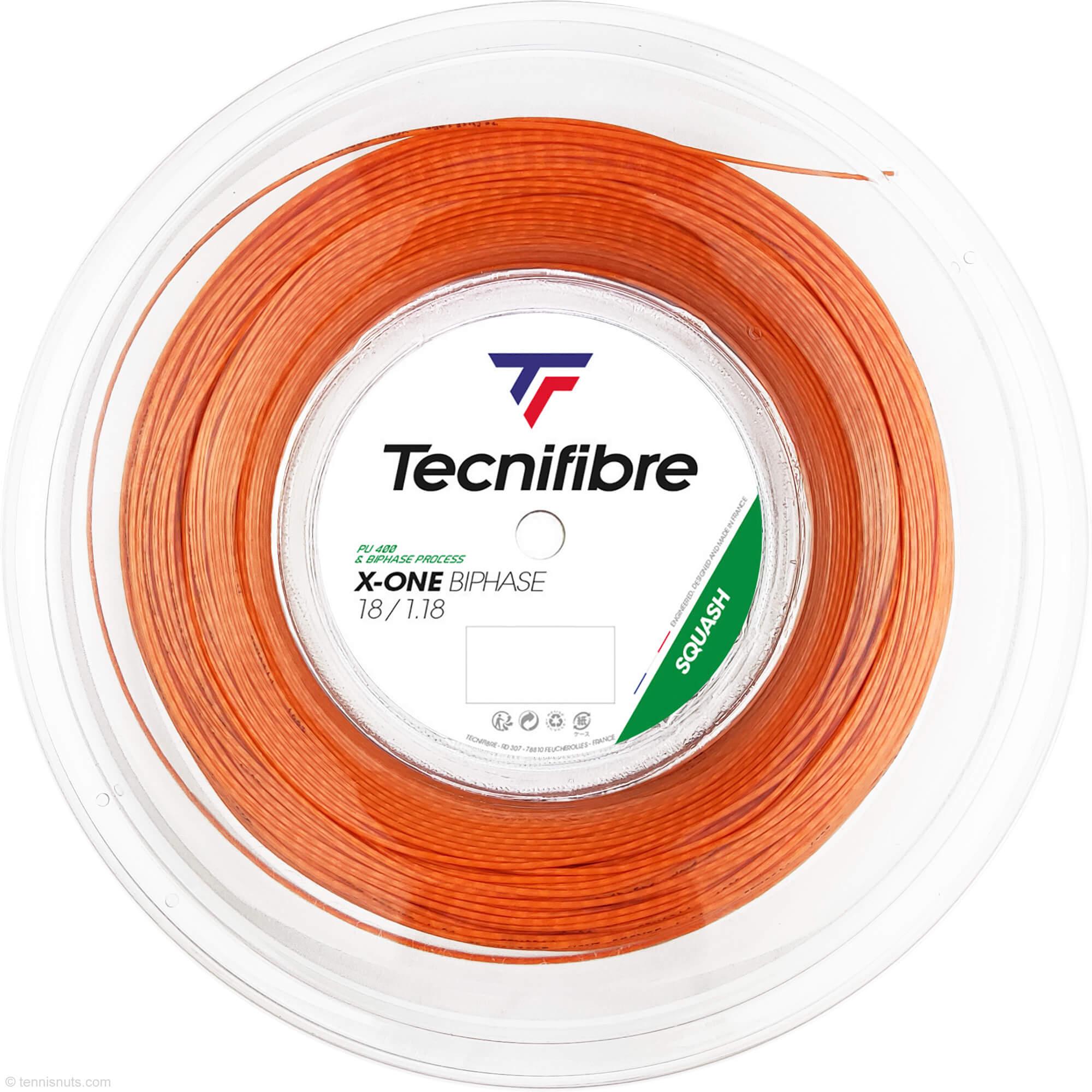 TECNIFIBRE X ONE BIPHASE REEL 200 METRES NEW 2020 CALIBRE 1,24 SPECIAL PRICE! 