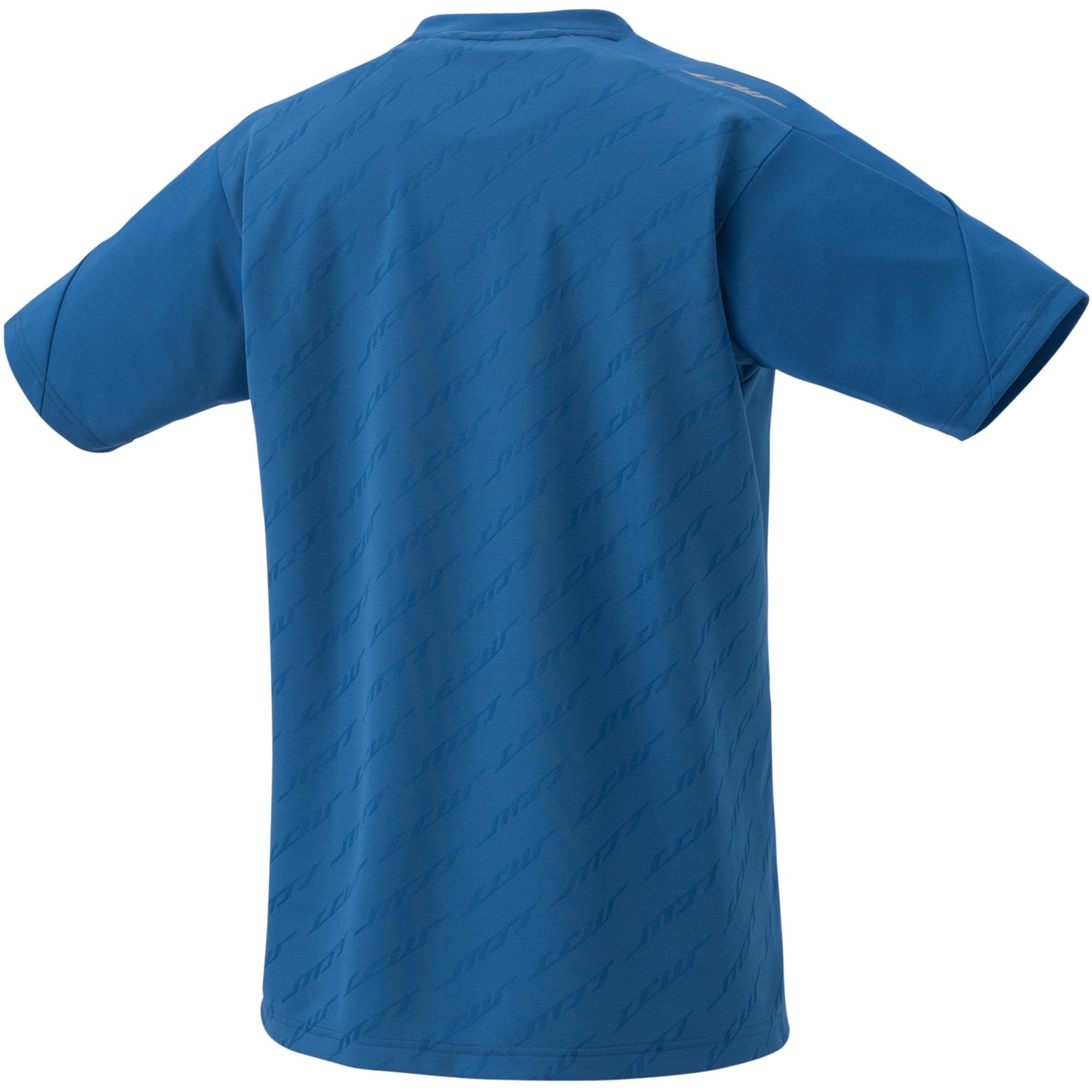 Yonex Mens 10002LCWEX Lee Chong Wei V-Neck Shirt - Blue - Tennisnuts.com