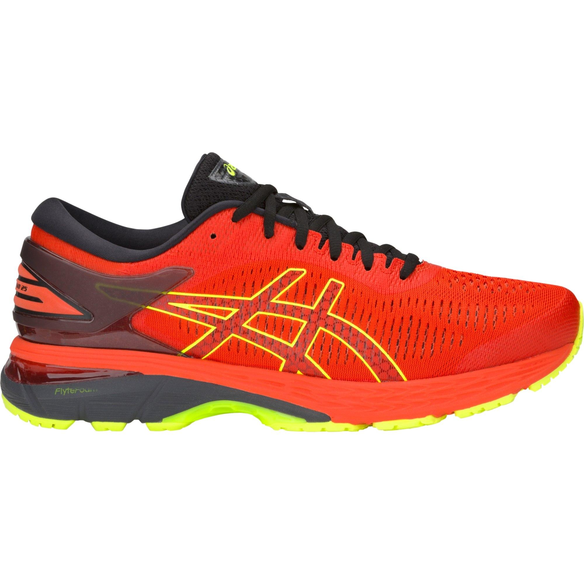 Asics Mens GEL-Kayano 25 Running Shoes - Cherry Tomato/Black ...