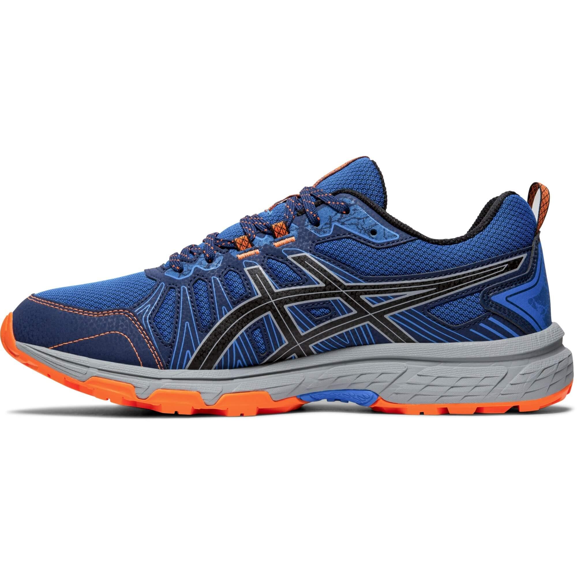 Asics Mens GEL-Venture 7 Trail Running Shoes - Electric Blue/Sheet Rock ...