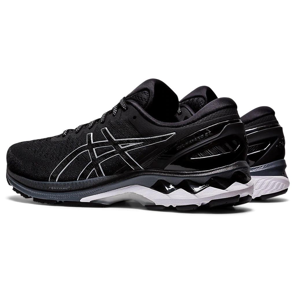 Asics Mens GEL-Kayano 27 Running Shoes - Black/Pure Silver - Tennisnuts.com