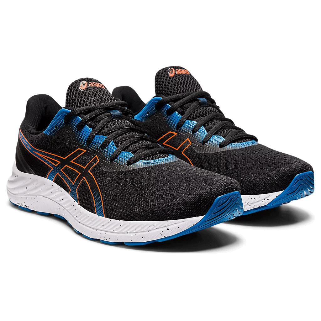 asics black orange