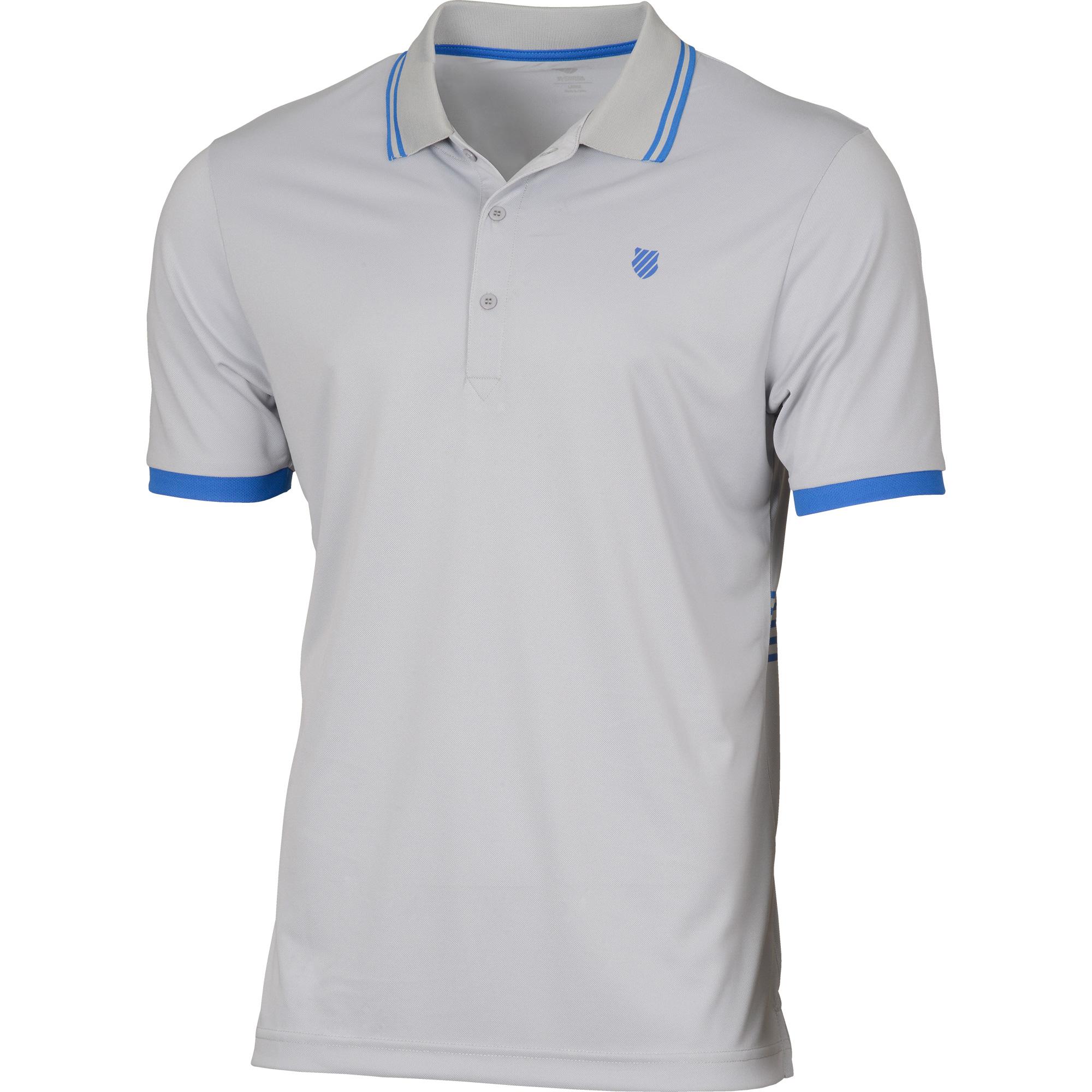 KSwiss Mens Performance Polo Highrise Grey