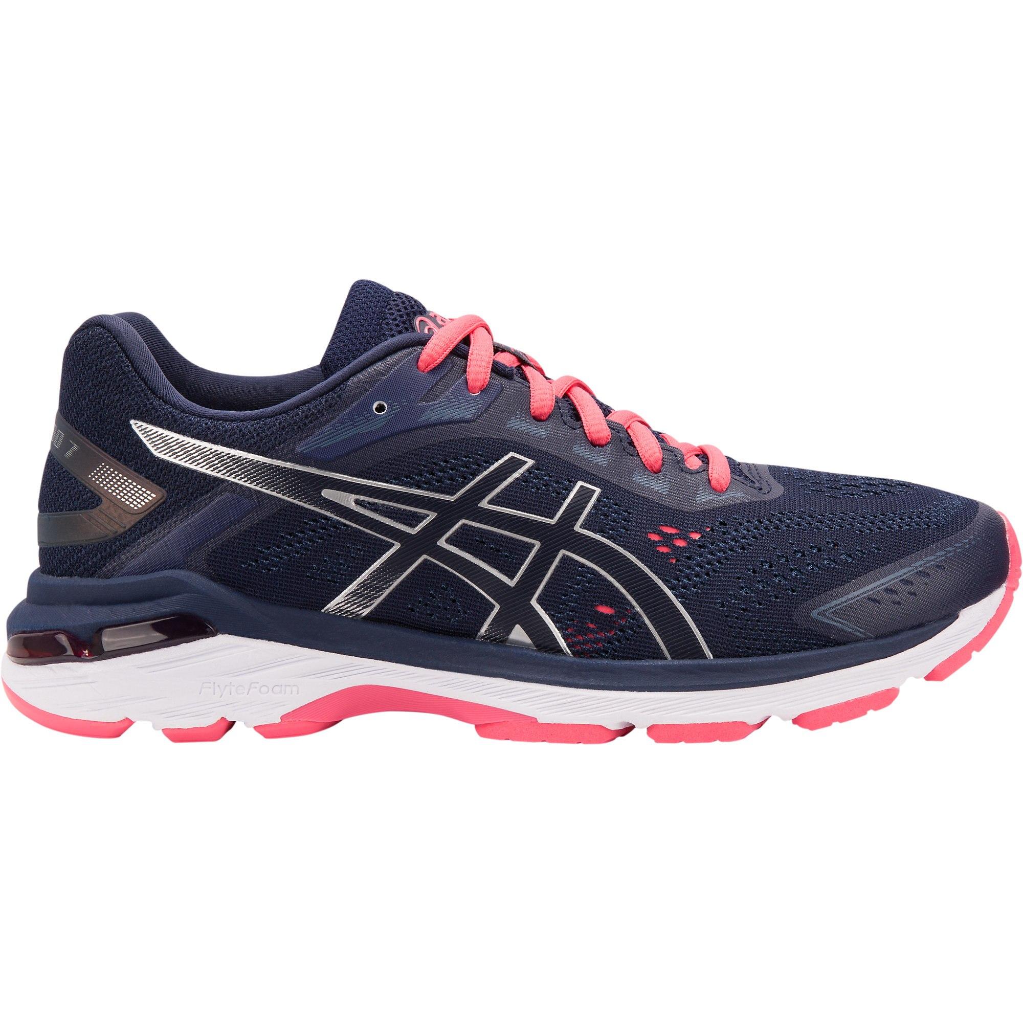 Asics Womens GT-2000 7 Running Shoes - Peacoat/Silver - Tennisnuts.com