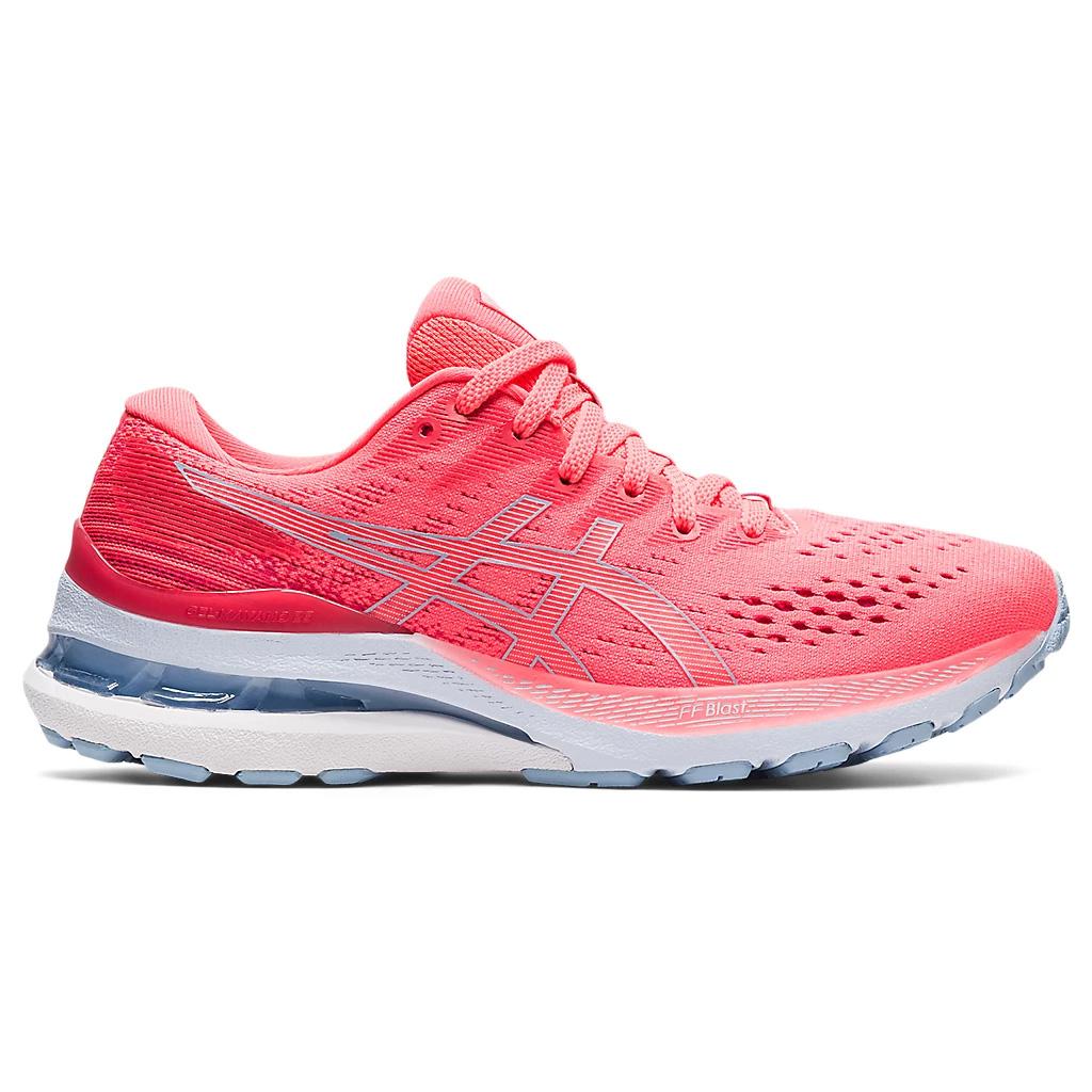 Asics Womens GELKayano 28 Running Shoes Blazing Coral/Mist