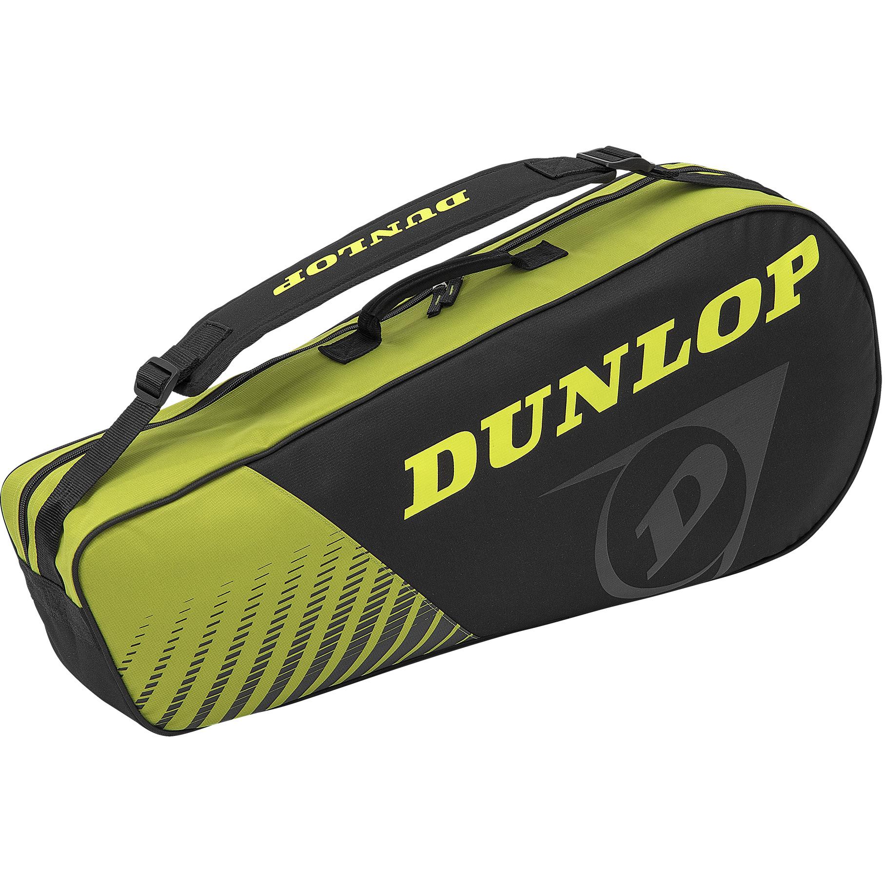 Dunlop SX Club 3 Racket Bag Yellow/Black