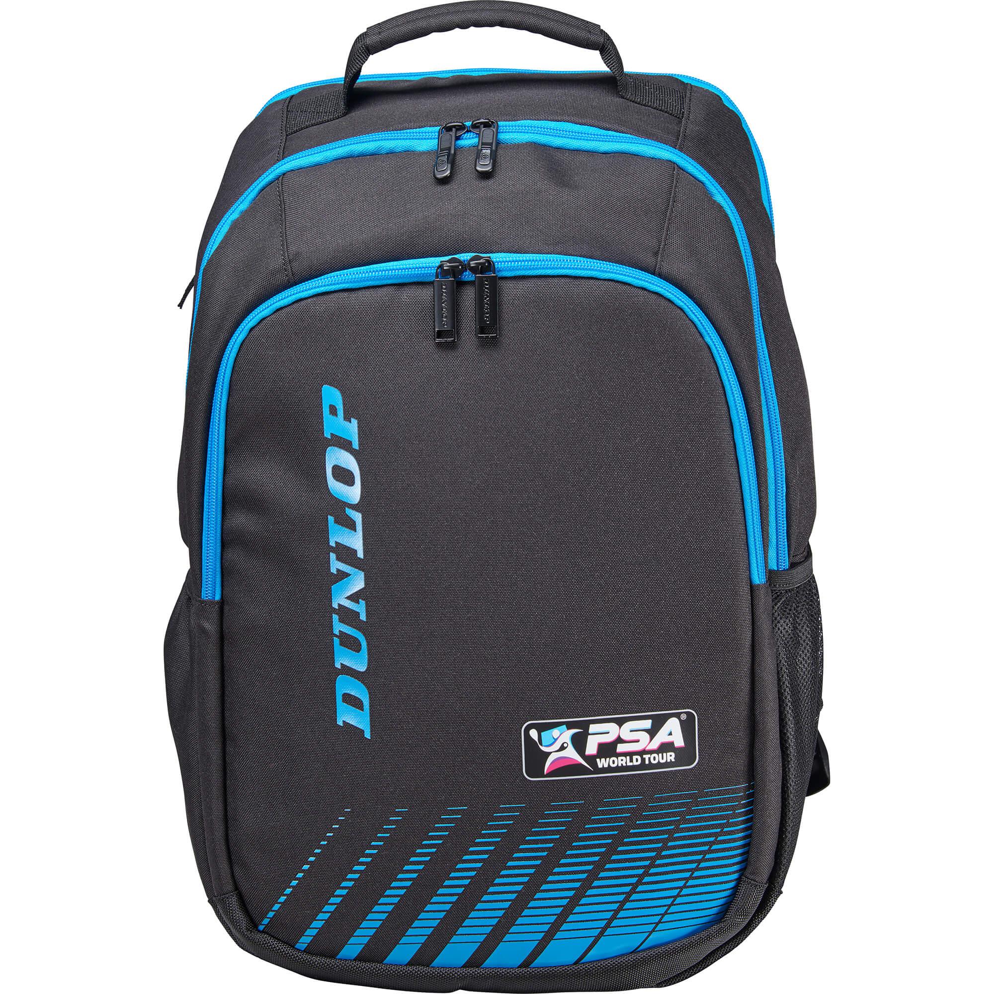 Dunlop PSA Squash Backpack - Black/Blue - Tennisnuts.com