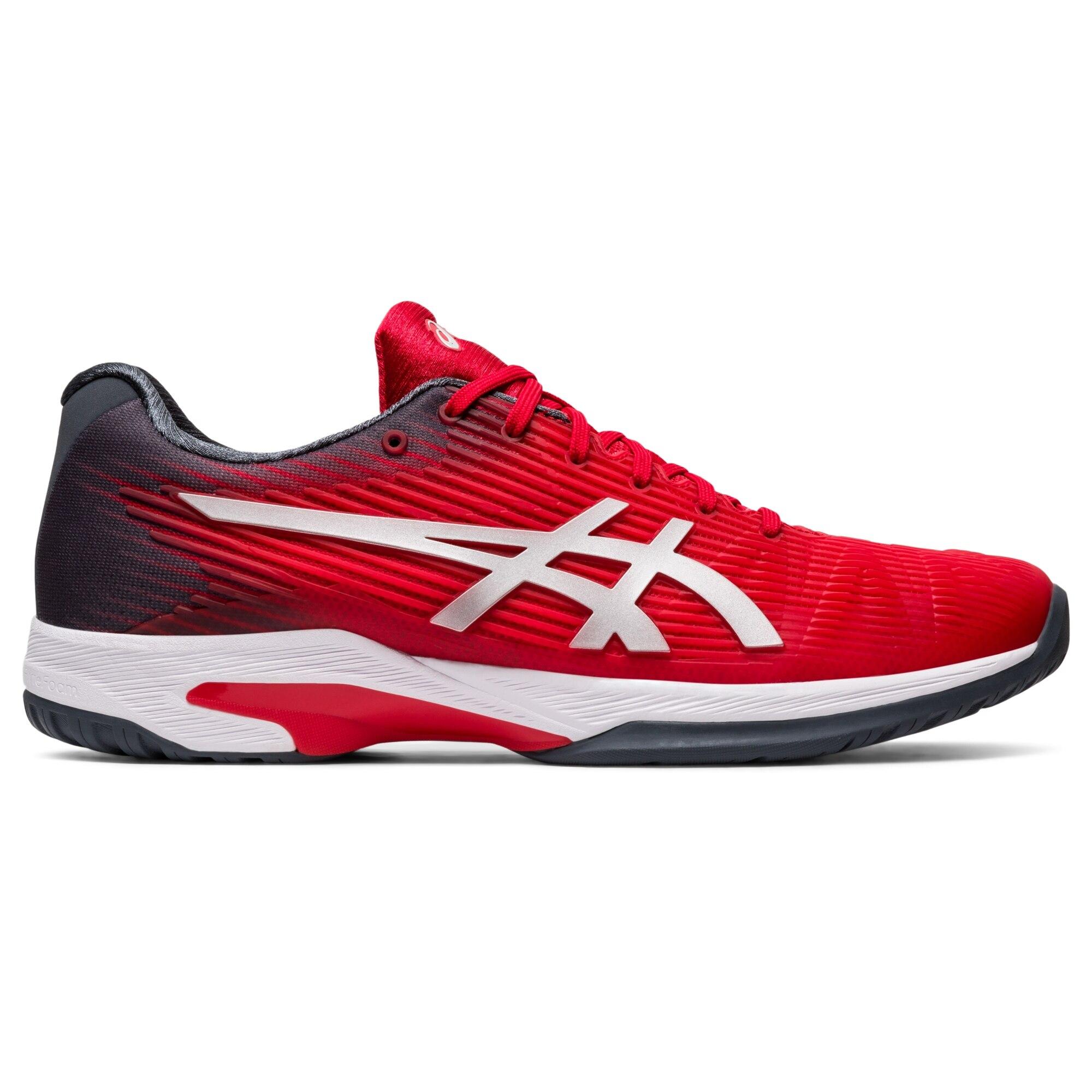 asics red tennis shoes