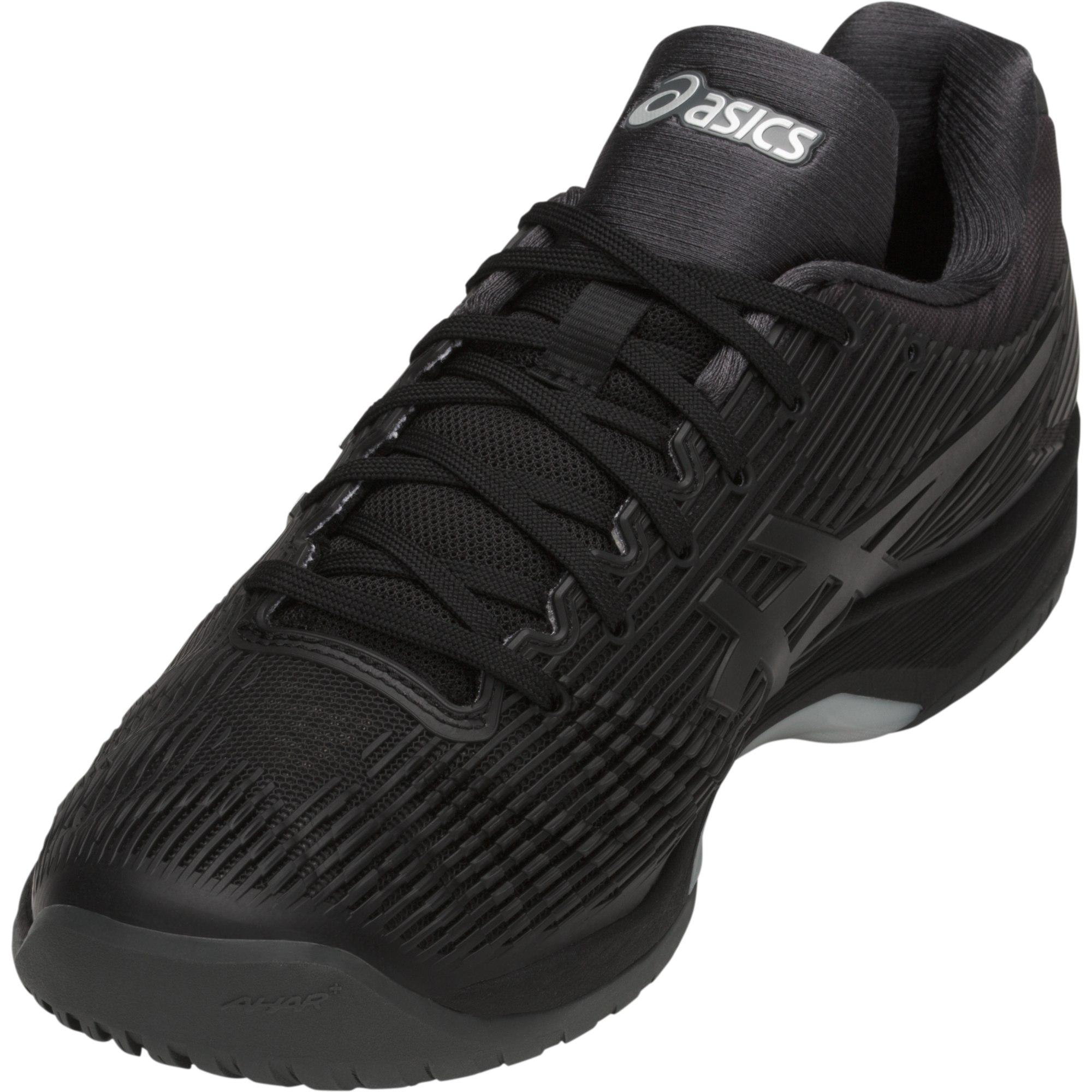 Asics Mens Solution Speed FF Tennis Shoes Black/Silver